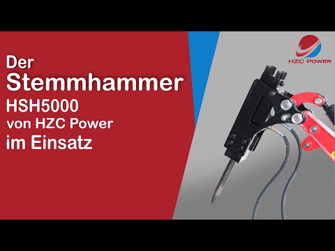 HZC Power Stemmhammer Test für unsere Minibagger